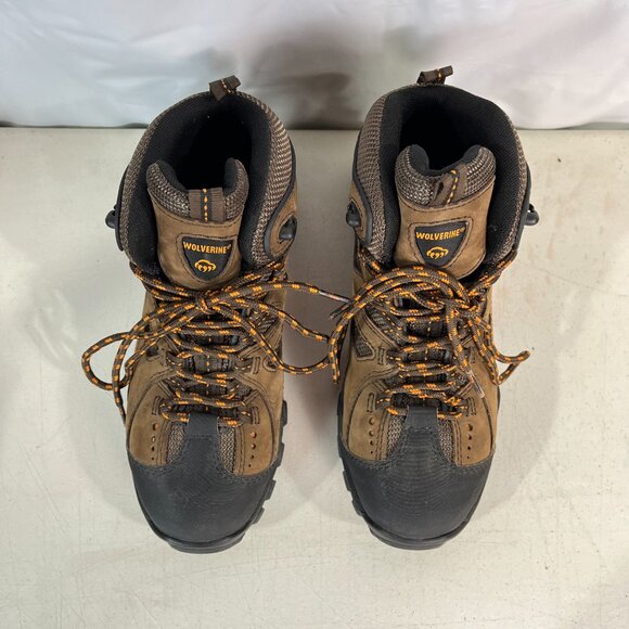Wolverine Hudson Boots Men's Size 7M Brown Black Steel Toe Hiker Work W02194 - Picture 7 of 16
